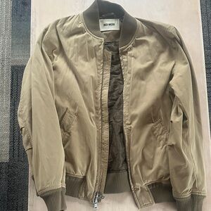 Buck Mason Tan bomber jacket